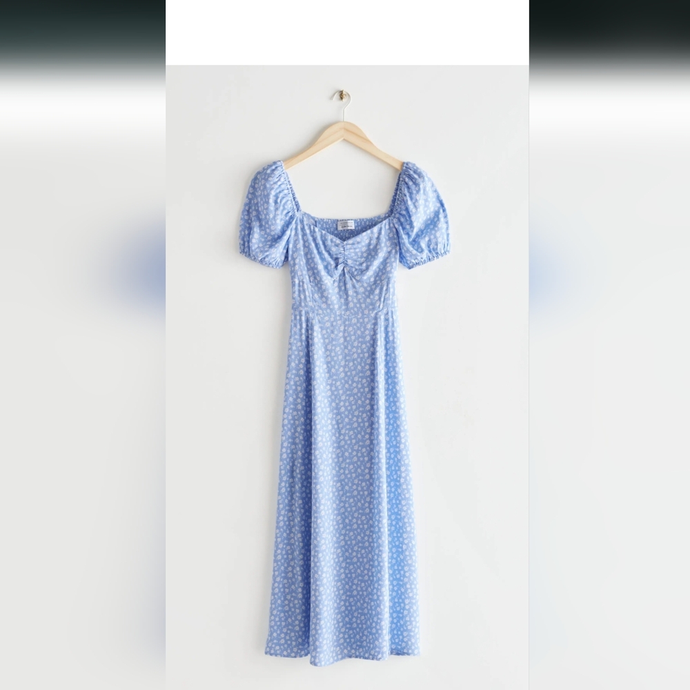 *NEW* Blue Floral Midi Dress